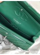 CHANEL CLASSIC DOUBLE FLAP BAG  25 GREEN